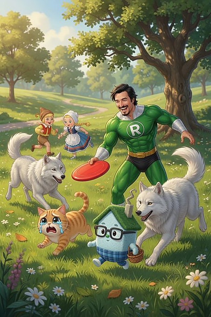 Frisbee in the meadow